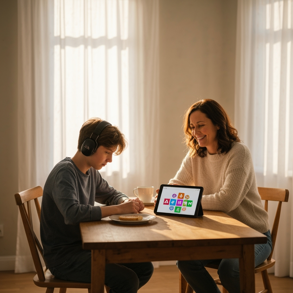 Professional special needs parenting & advocacy photo example for Autism Advocacy: AI Photos for Special Needs Parents and Neurodiversity Champions