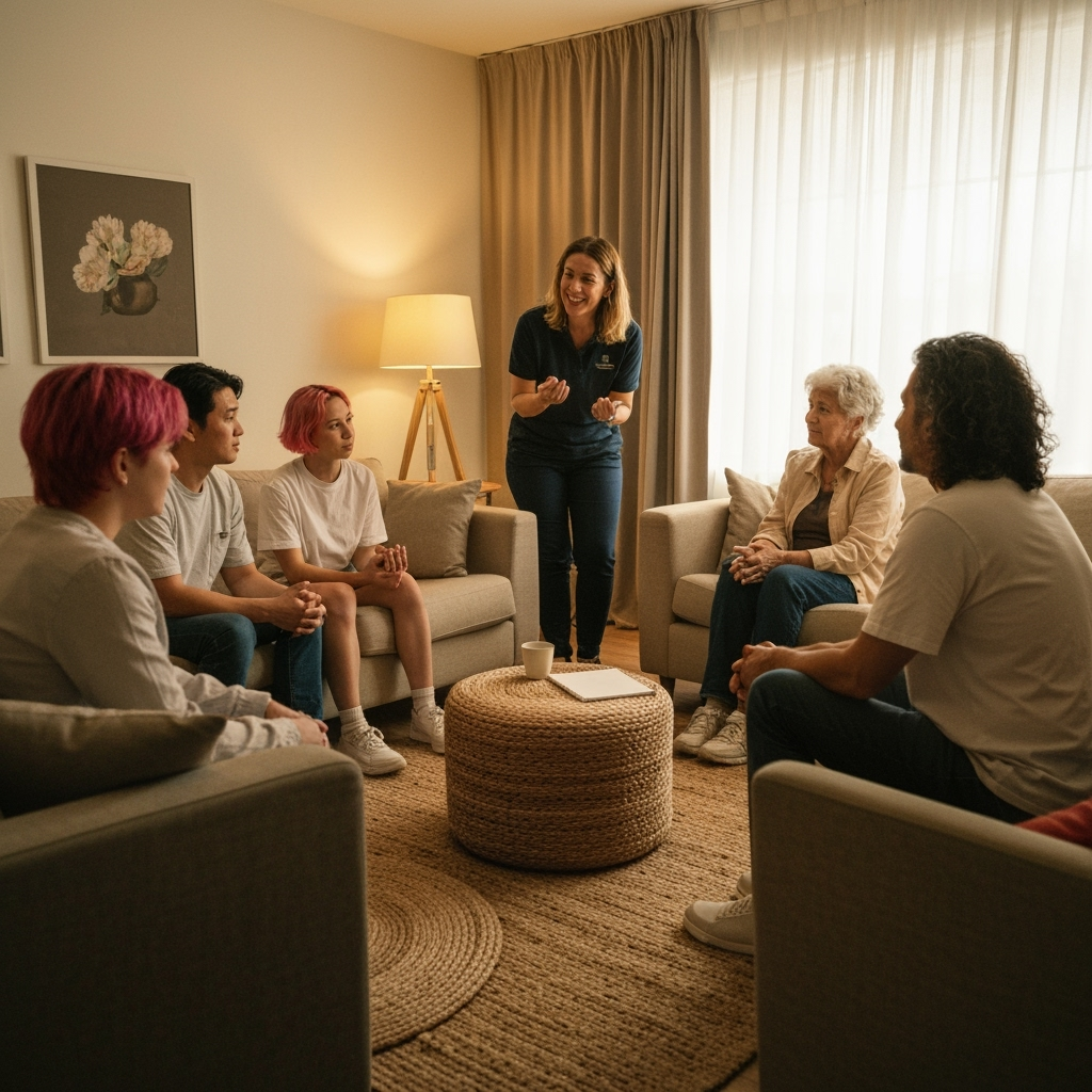 Professional end-of-life care & bereavement support photo example for Compassionate Care: AI Photos for Bereavement Doulas and End-of-Life Support Specialists
