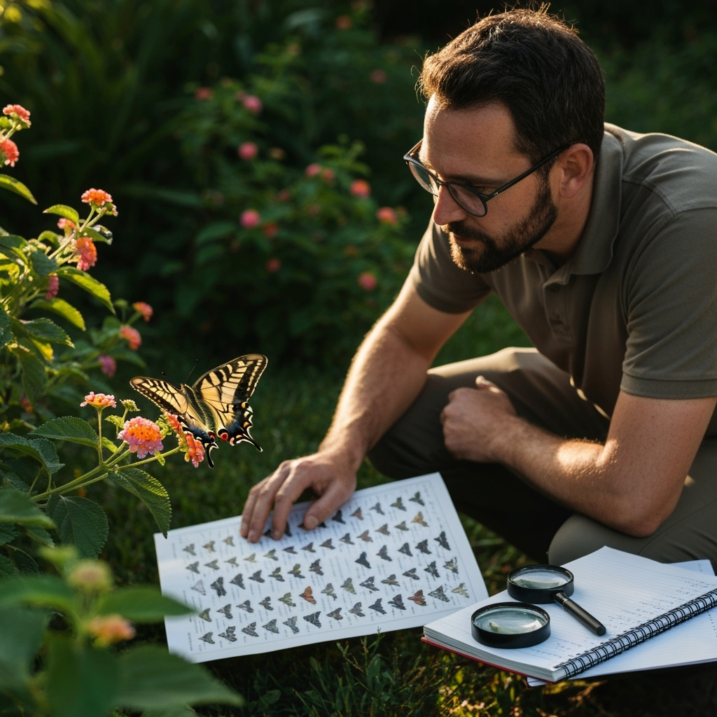 Professional pollinator conservation & butterfly gardening photo example for Wings of Wonder: AI Photos for Butterfly Garden Curators and Lepidoptera Conservation Advocates