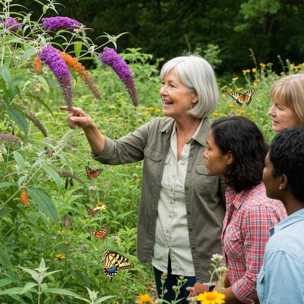 Professional pollinator conservation & butterfly gardening photo example for Wings of Wonder: AI Photos for Butterfly Garden Curators and Lepidoptera Conservation Advocates