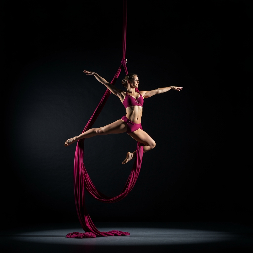 Professional circus arts & theatrical performance photo example for Big Top Dreams: AI Photos for Circus Performers and Theatrical Entertainers