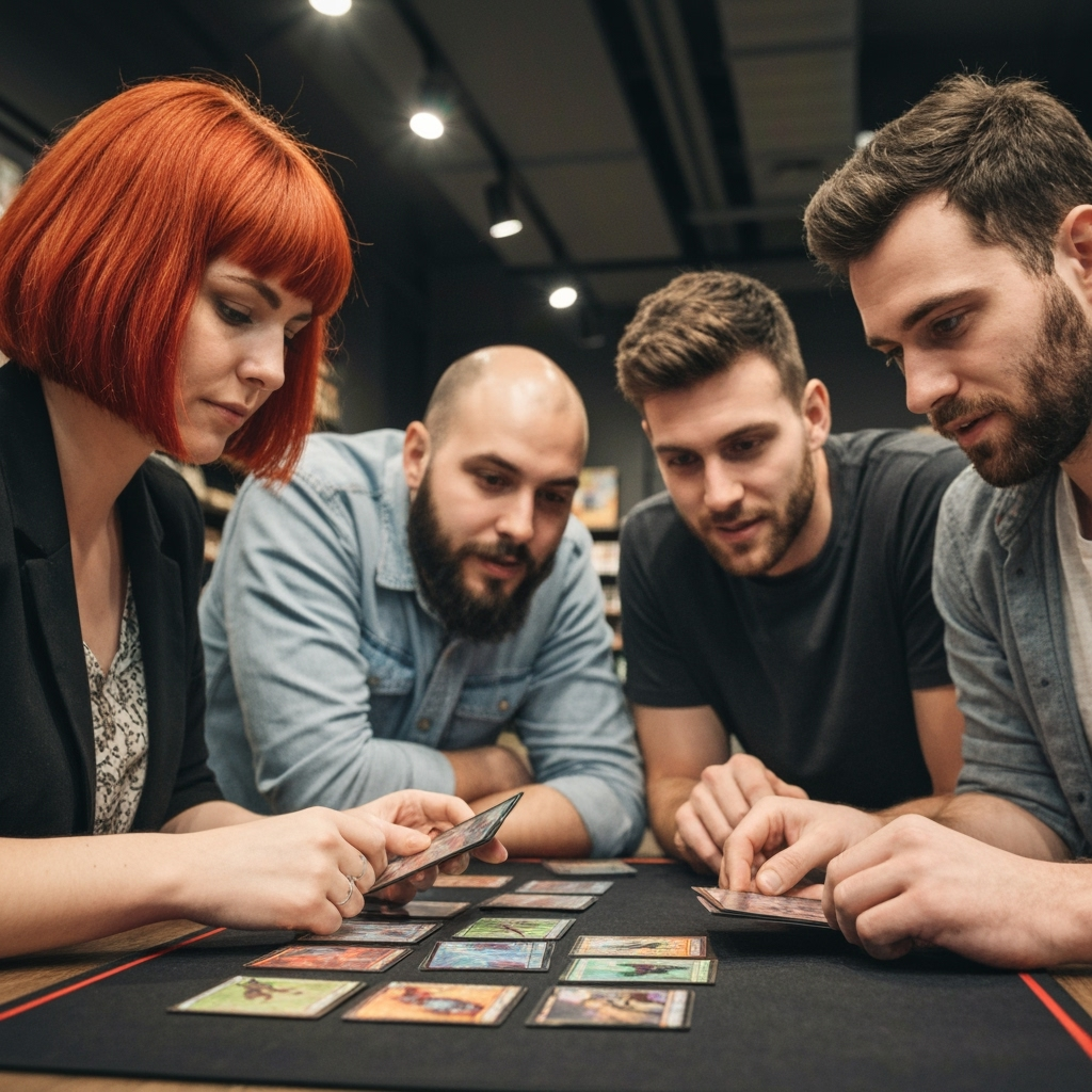 Professional competitive gaming & trading cards photo example for Deck Masters: AI Photos for Trading Card Game Players and Tournament Champions