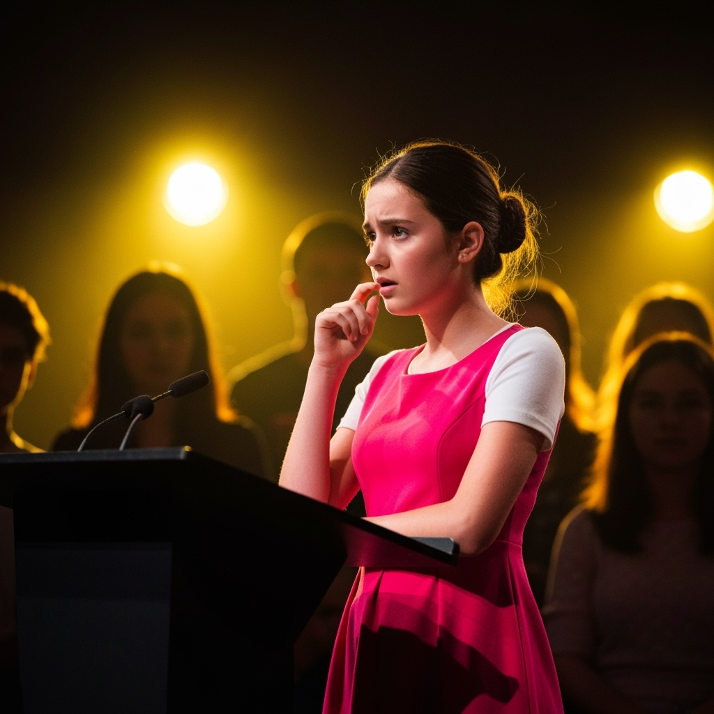 Professional academic competition & intellectual sports photo example for Word Perfect: AI Photos for Competitive Spellers and Academic Competition Champions