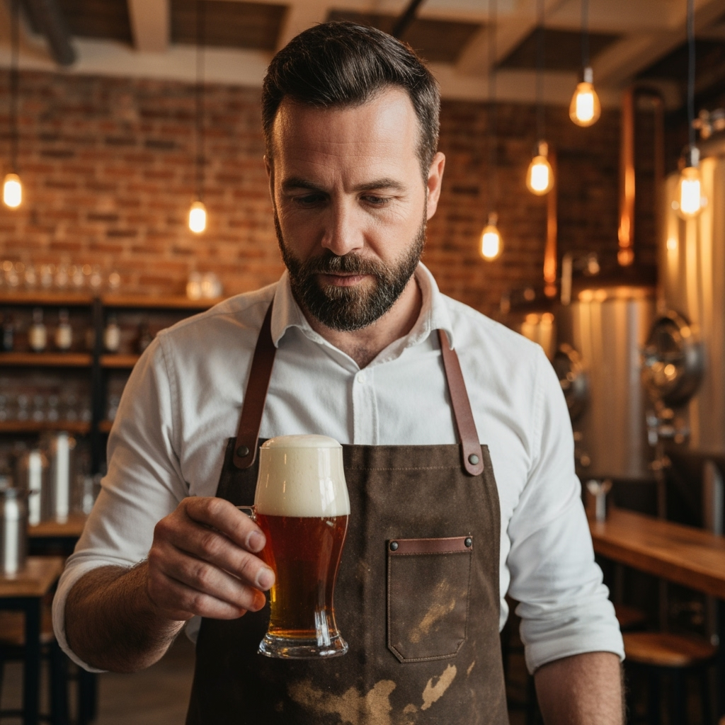 Professional craft beverage business photo example for Brew & Brand: AI Photos for Craft Beer Breweries and Taproom Culture