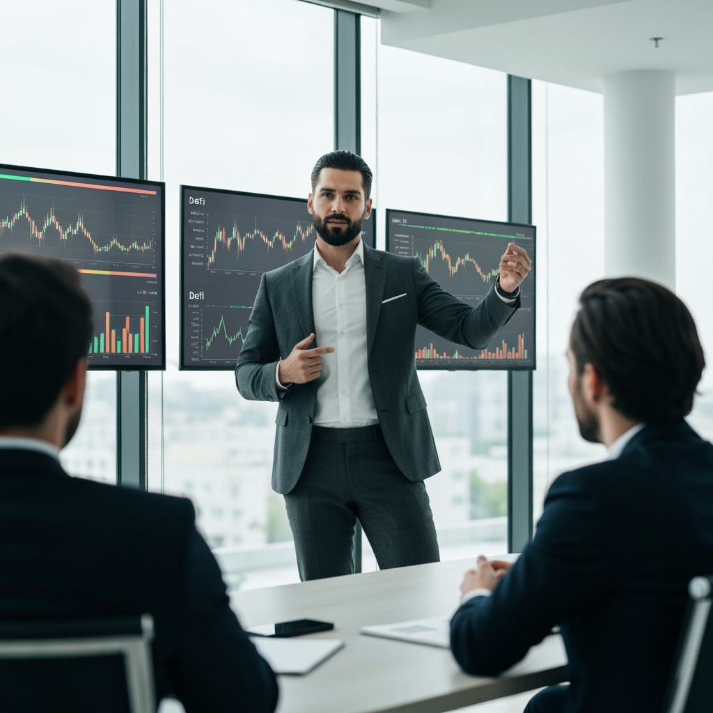 Professional cryptocurrency & blockchain business photo example for Digital Gold Rush: AI Photos for Cryptocurrency Traders and Blockchain Entrepreneurs