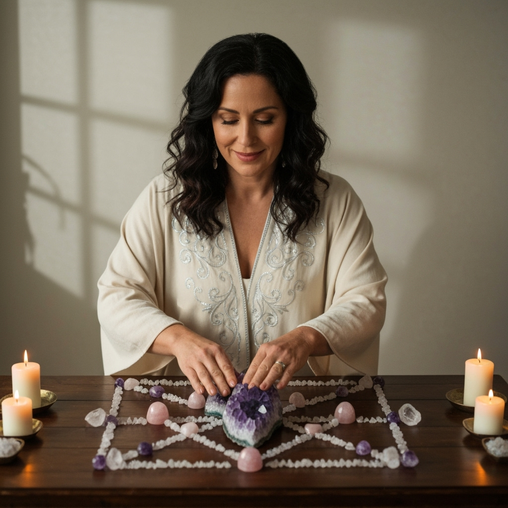 Professional metaphysical arts & crystal healing photo example for Crystal Clarity: AI Photos for Metaphysical Practitioners and Crystal Healing Enthusiasts