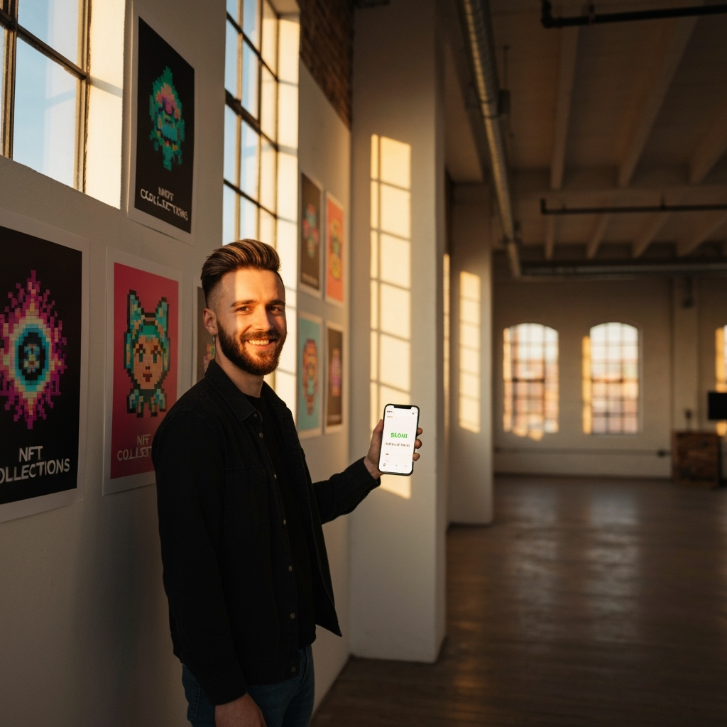 Professional digital art & nft creation photo example for Pixel Perfect Profits: AI Photos for Digital Artists and NFT Creators in the Blockchain Era