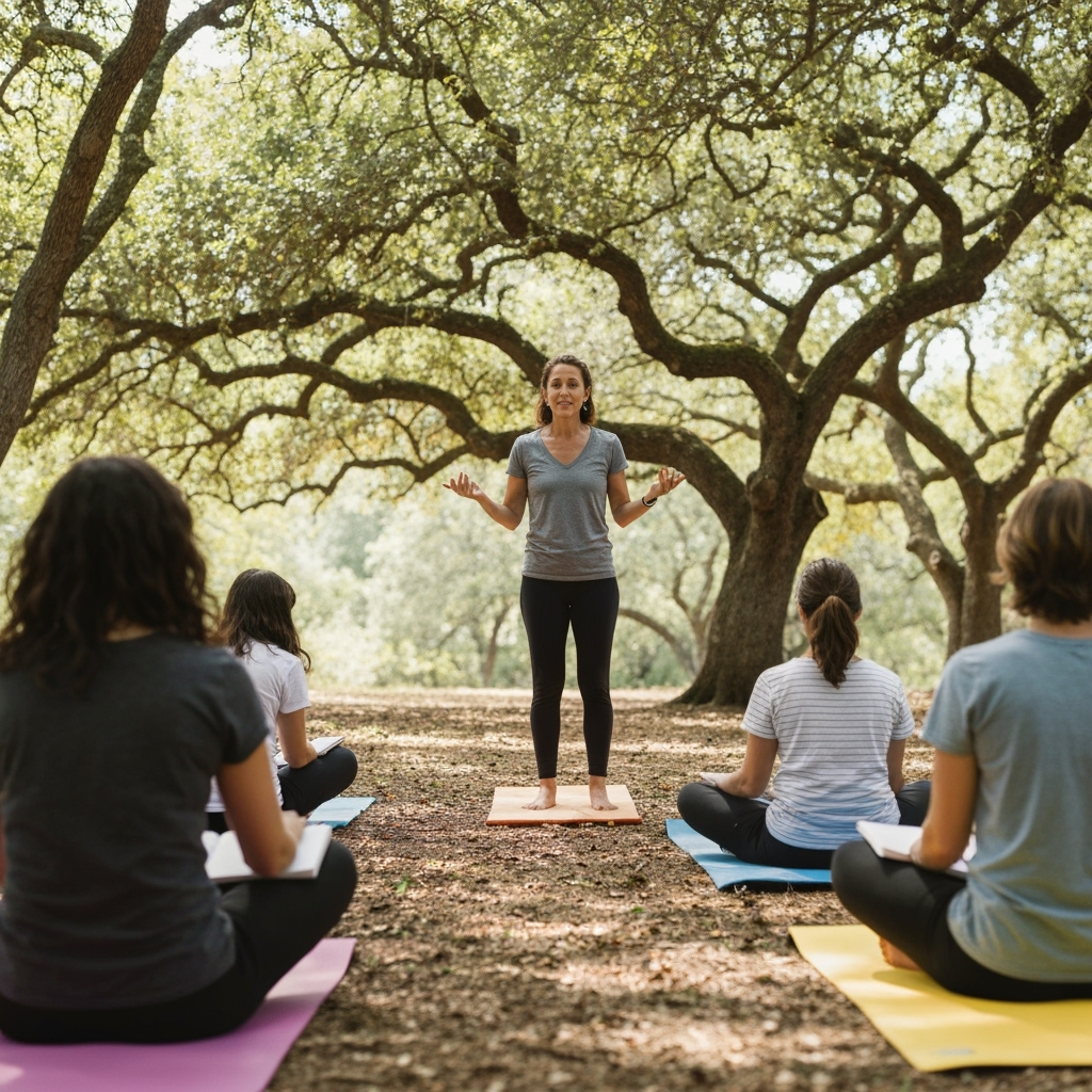 Professional digital wellness & mindful living photo example for Unplugged & Present: AI Photos for Digital Detox Coaches and Mindful Technology Advocates