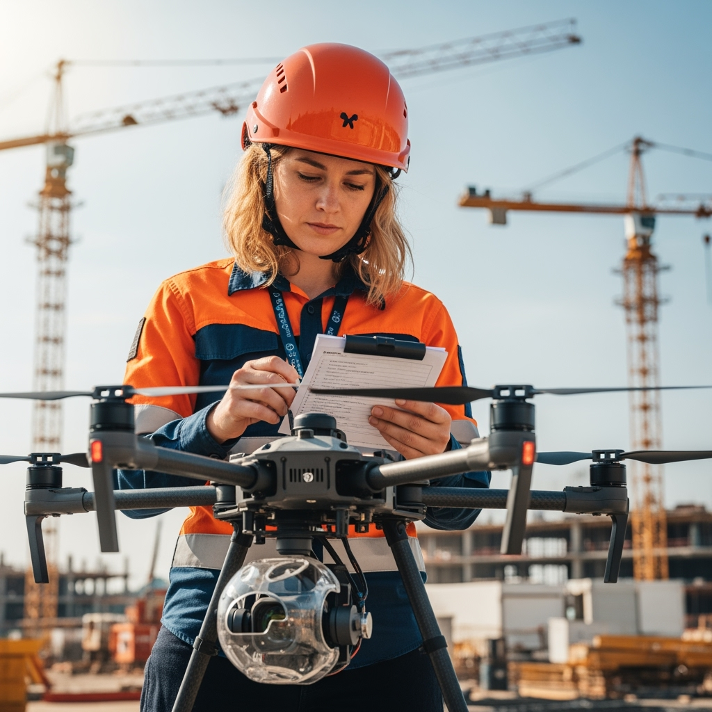 Professional lifestyle photo example for Sky High Success: AI Photos for Commercial Drone Pilots