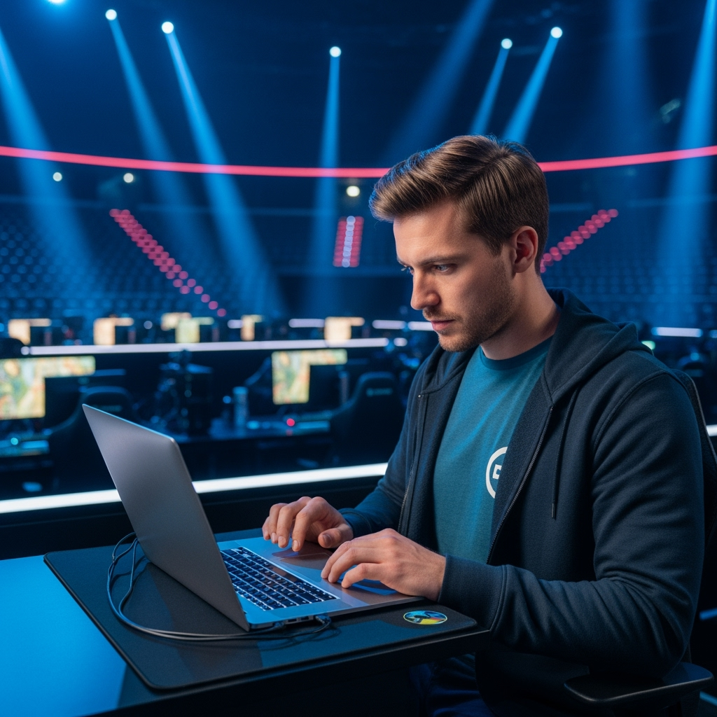 Professional lifestyle photo example for Tournament Ready: AI Photos for Esports Event Organizers