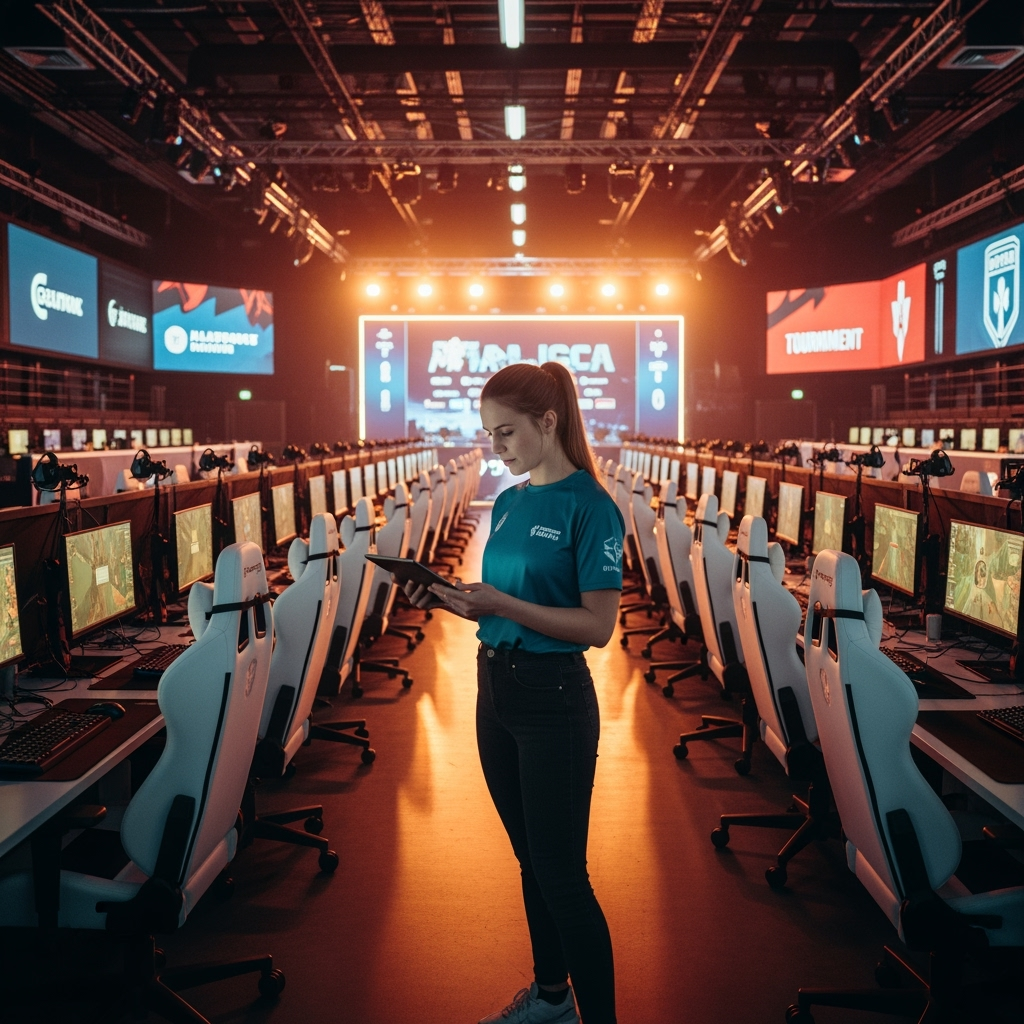 Professional lifestyle photo example for Tournament Ready: AI Photos for Esports Event Organizers