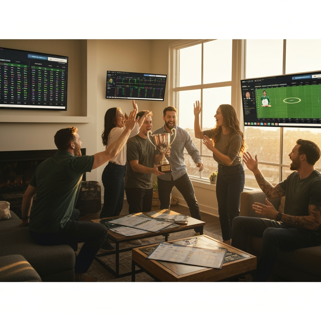 Professional fantasy sports & league management photo example for Draft Day Dynasty: AI Photos for Fantasy Sports League Commissioners and Season-Long Competition Managers