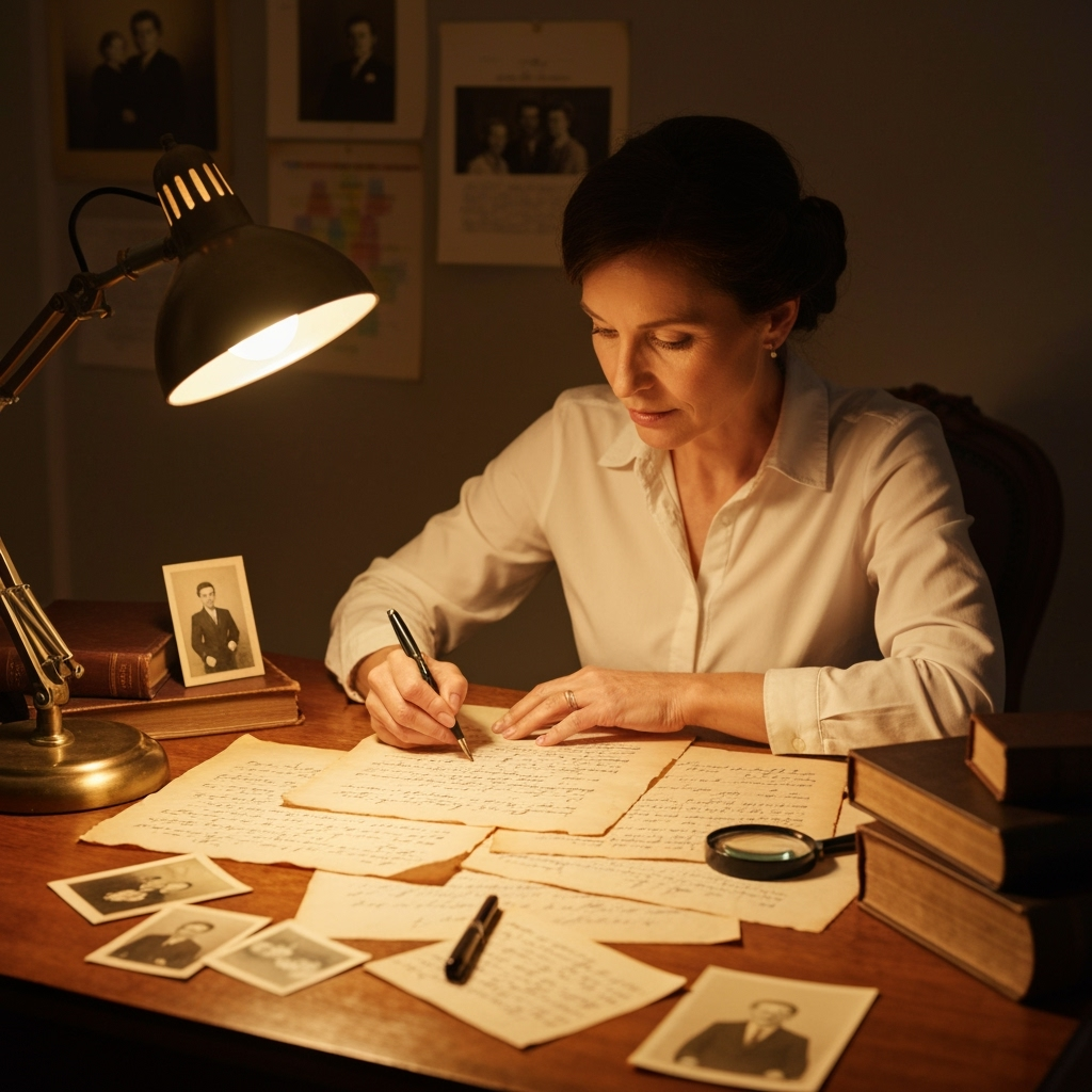 Professional genealogy & family history photo example for Heritage Hunters: AI Photos for Genealogy Researchers and Family History Enthusiasts