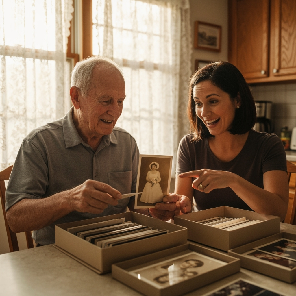 Professional genealogy & family history photo example for Heritage Hunters: AI Photos for Genealogy Researchers and Family History Enthusiasts