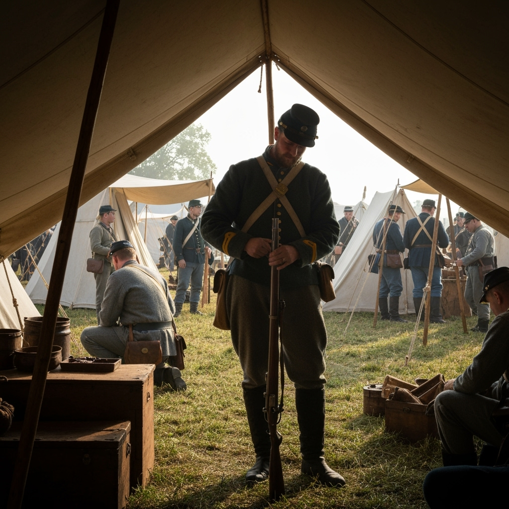 Professional historical education & reenactment photo example for Time Travelers: AI Photos for Historical Reenactors and Living History Educators