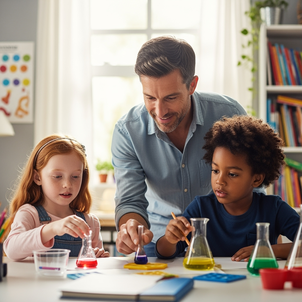 Professional lifestyle photo example for Homeschool Hero: AI Photos for Educational Parent Content