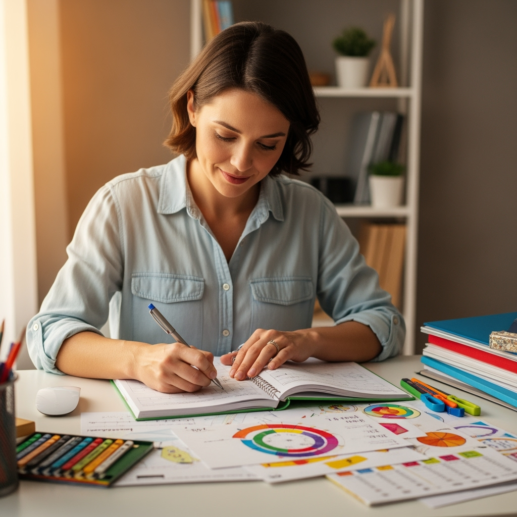 Professional lifestyle photo example for Homeschool Hero: AI Photos for Educational Parent Content