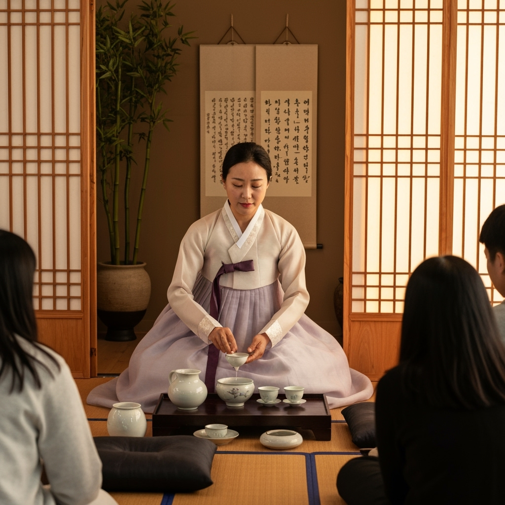 Professional language education & cultural teaching photo example for Fluent & Photogenic: AI Photos for Language Tutors and Cultural Immersion Educators