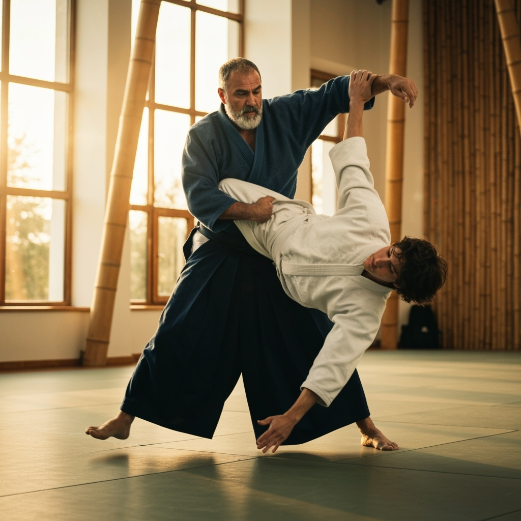 Professional traditional sports & martial arts photo example for Dojo Mastery: AI Photos for Martial Arts Instructors and Traditional Combat Sports