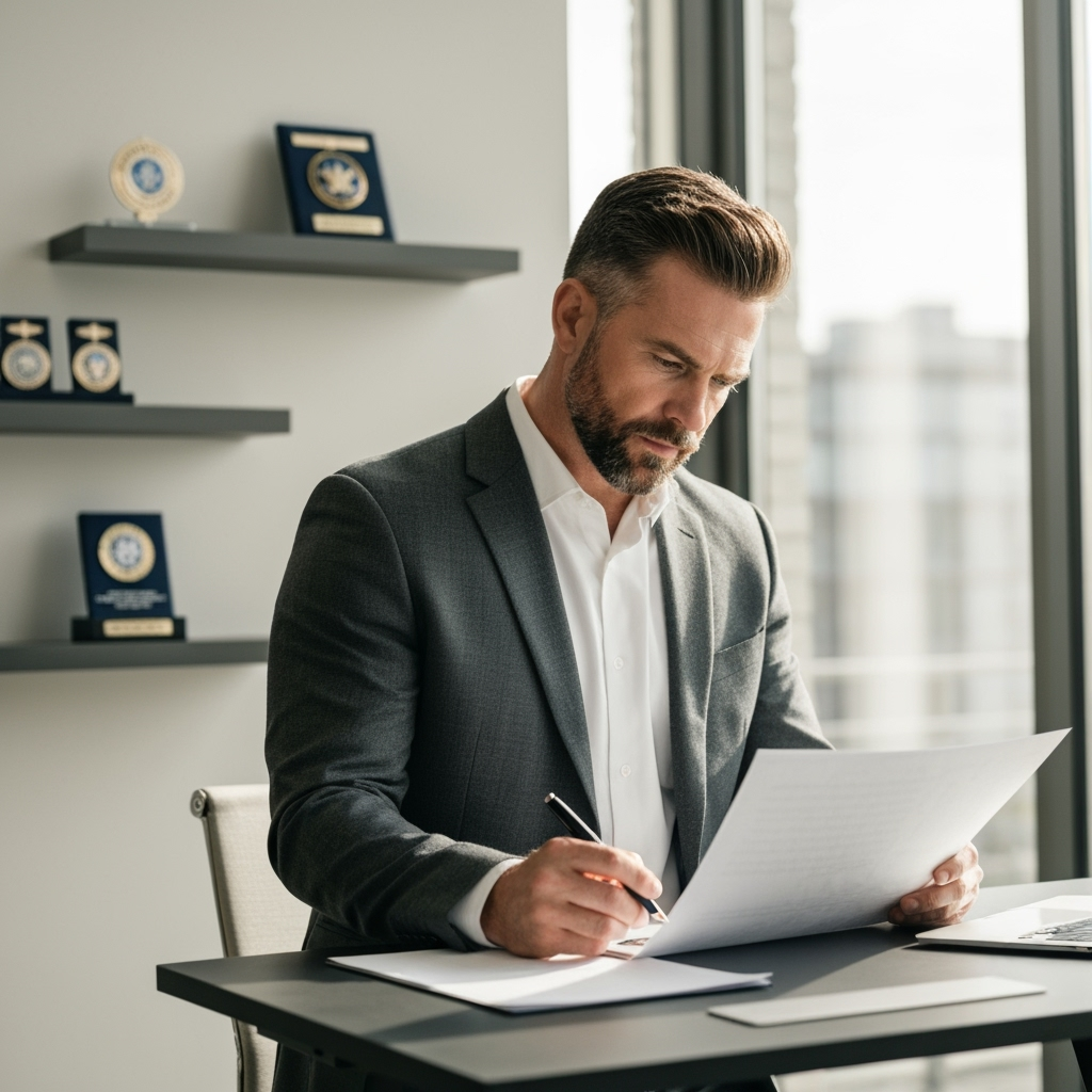 Professional veteran entrepreneurship & military transition photo example for Mission to Business: AI Photos for Military Veterans Launching Civilian Careers and Veteran-Owned Enterprises