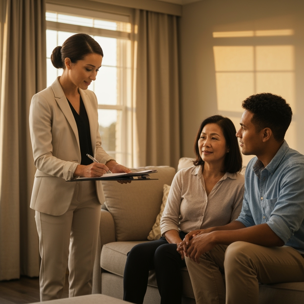 Professional mobile professional services & legal support photo example for Signature Service: AI Photos for Mobile Notaries and Traveling Document Professionals