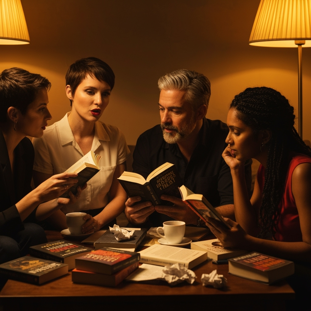 Professional literary mystery & crime fiction photo example for Mystery Solved: AI Photos for Crime Fiction Reviewers and Mystery Book Enthusiasts