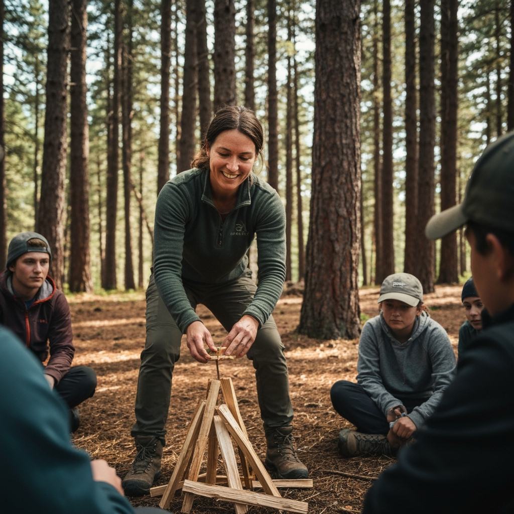 Professional outdoor adventure & guiding photo example for Trail Blazer Brand: AI Photos for Outdoor Adventure Guides and Wilderness Educators