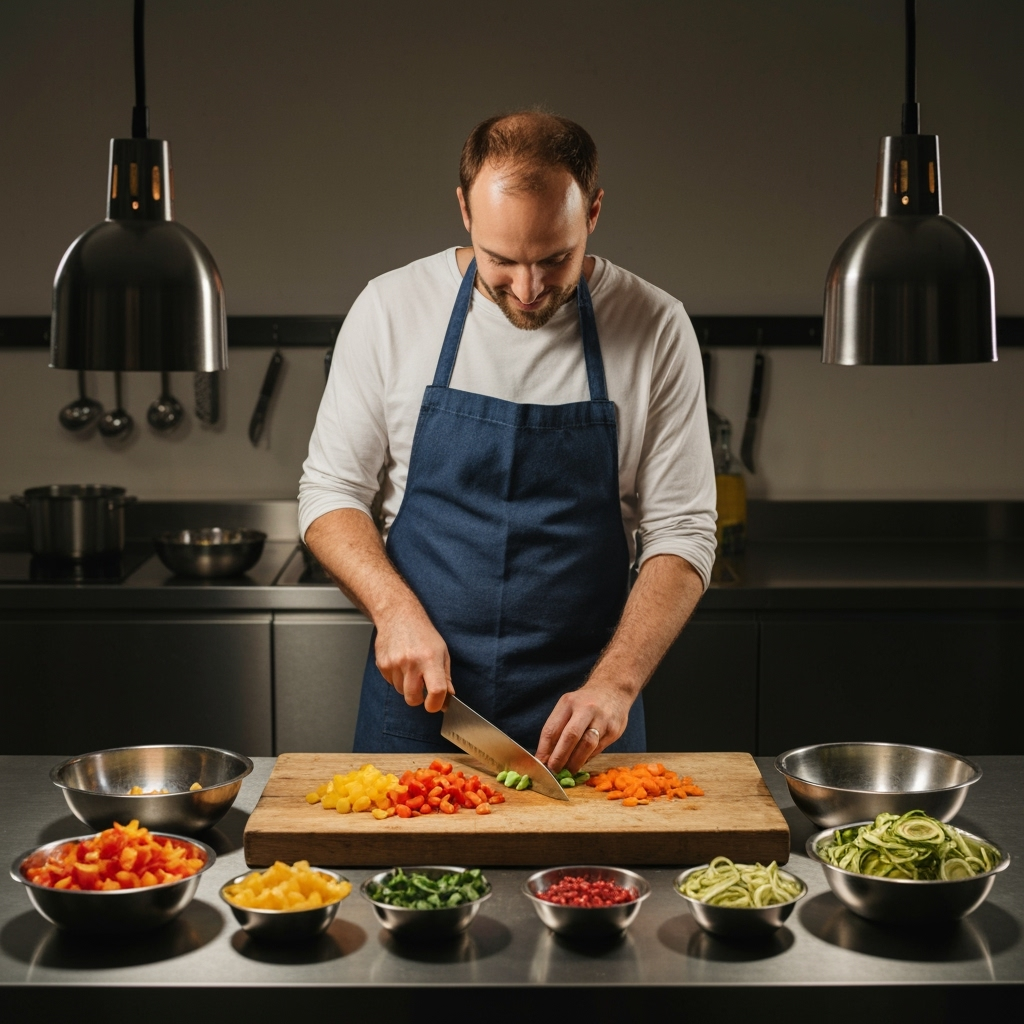 Professional plant-based nutrition & meal preparation photo example for Prep Day Perfect: AI Photos for Plant-Based Meal Prep Enthusiasts and Batch Cooking Specialists