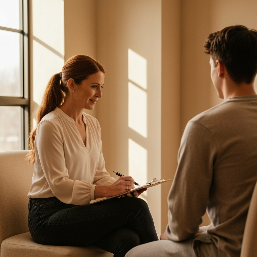 Professional alternative therapy & comfort wellness photo example for Healing Touch: AI Photos for Professional Cuddlers and Platonic Intimacy Therapists
