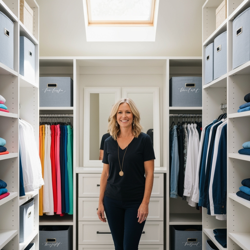 Professional home organization & professional services photo example for Clutter-Free Success: AI Photos for Professional Organizers and Home Staging Specialists