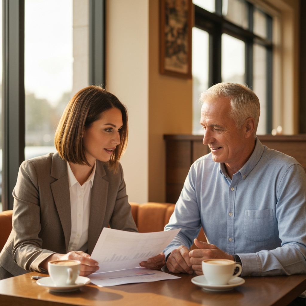 Professional retirement & active aging photo example for Golden Chapter: AI Photos for Retirement Life Coaches and Active Aging Advocates