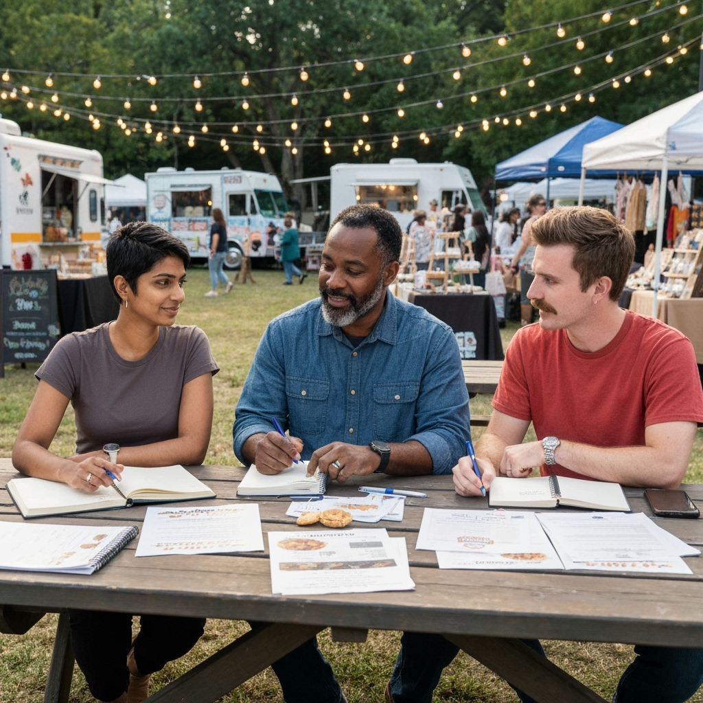 Professional seasonal event management & festival coordination photo example for Festival Season Success: AI Photos for Outdoor Event Coordinators and Seasonal Festival Organizers