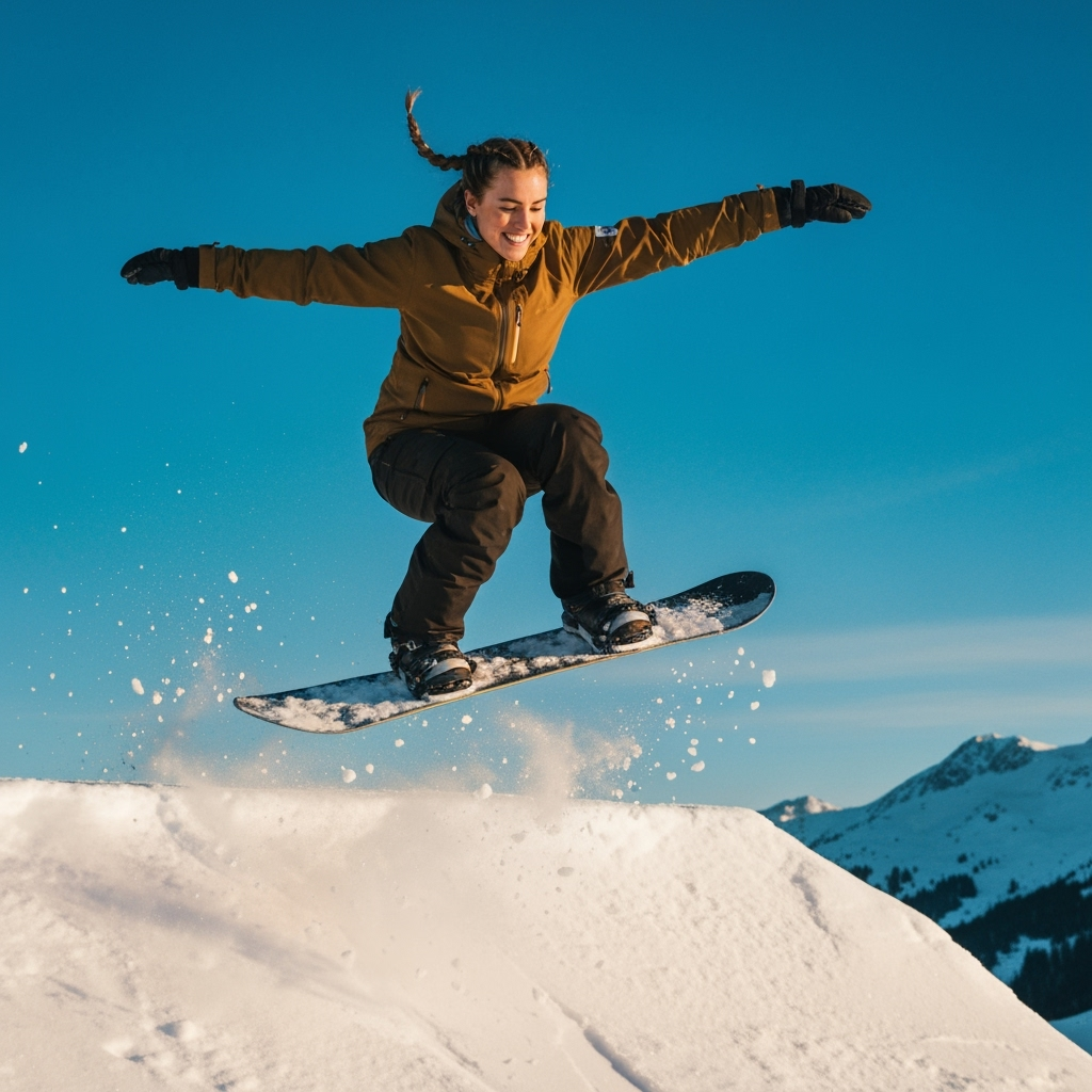 Professional winter sports & instruction photo example for Powder Perfect: AI Photos for Ski Instructors and Winter Sports Professionals