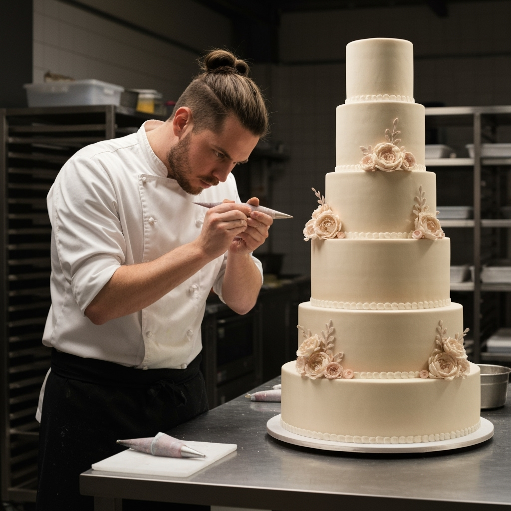 Professional specialty baking & cake arts photo example for Sweet Success: AI Photos for Custom Cake Artists and Specialty Bakers