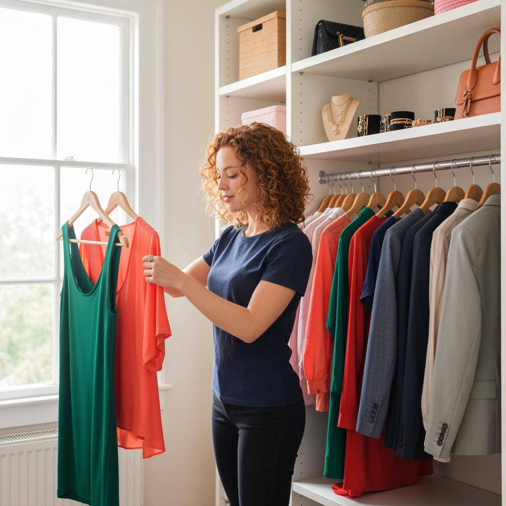 Professional sustainable fashion & ethical style photo example for Conscious Closet: AI Photos for Sustainable Fashion Bloggers and Ethical Style Advocates