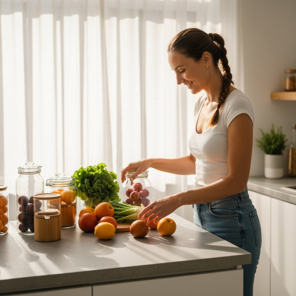 Professional zero-waste & sustainable living photo example for Zero Impact, Maximum Style: AI Photos for Zero-Waste Lifestyle Advocates