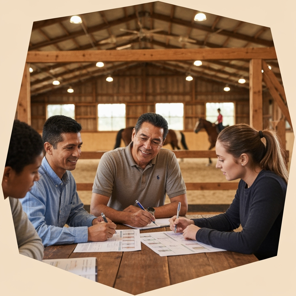 Professional therapeutic recreation & equine-assisted therapy photo example for Healing Hooves: AI Photos for Therapeutic Riding Instructors and Equine-Assisted Therapy Programs