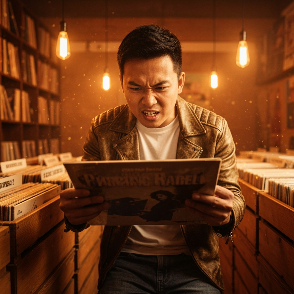 Professional music & collectibles photo example for Spin the Story: AI Photos for Vinyl Collectors and Record Store Culture
