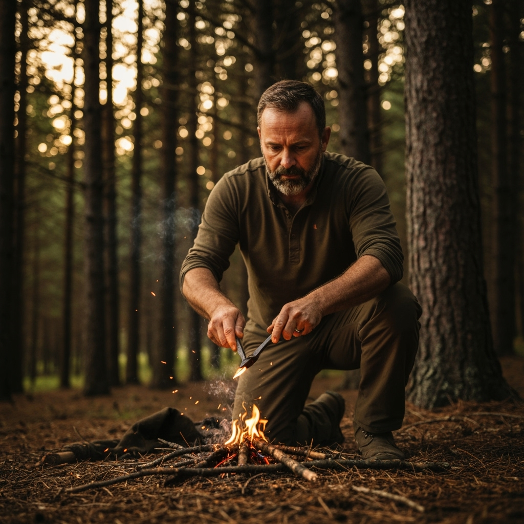 Professional wilderness education & survival training photo example for Survival Stories: AI Photos for Wilderness Survival Instructors and Bushcraft Educators