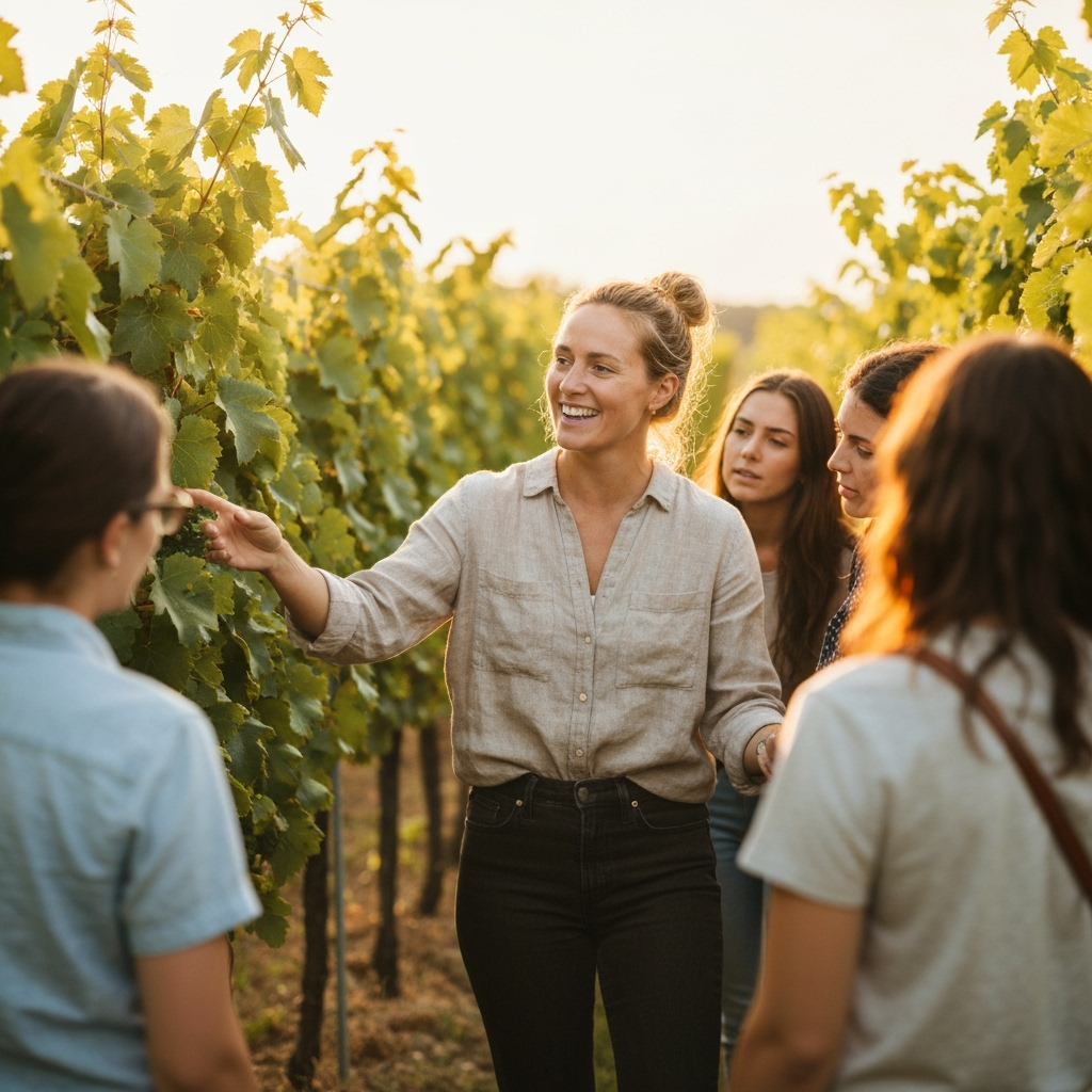 Professional wine & beverage education photo example for Vintage Vision: AI Photos for Wine Sommeliers and Viticulture Educators